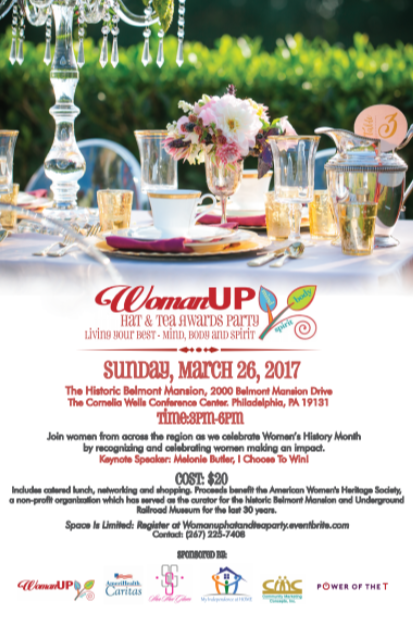 WomanUP! Hat and Tea Awards Party – JOIN US